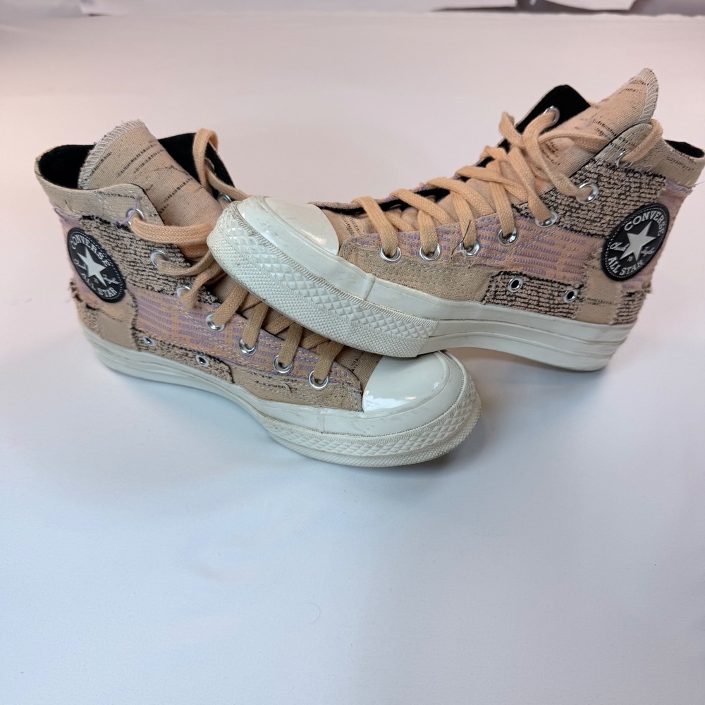 Converse Chuck 70 High Patchwork Peach Lilac 170058C Womens 7 Mens 5 Sneakers
